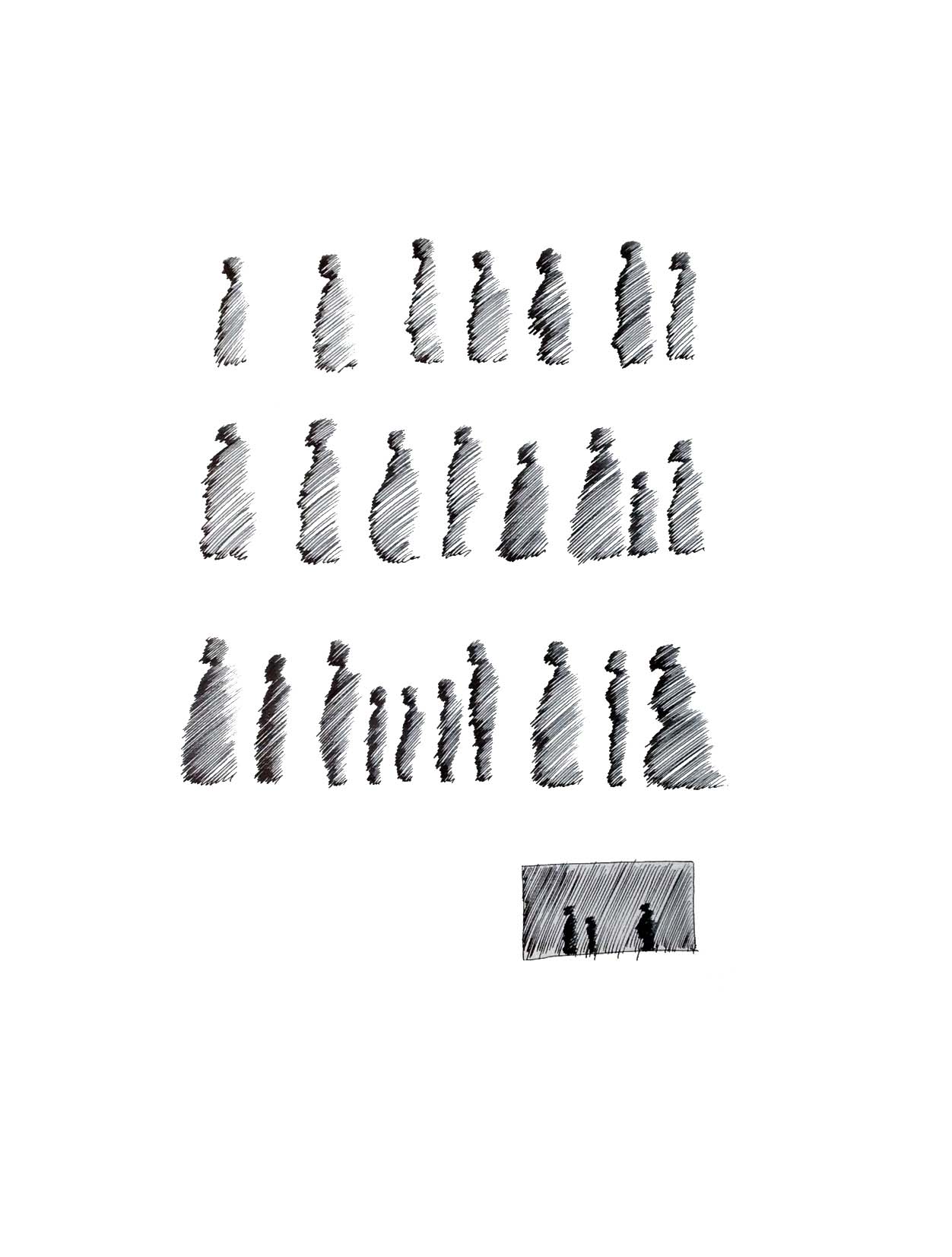 Thomas Goux artiste plasticien dessin life's but a walking shadow