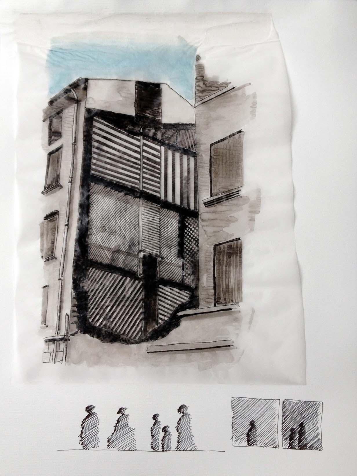 Thomas Goux artiste plasticien dessin life's but a walking shadow